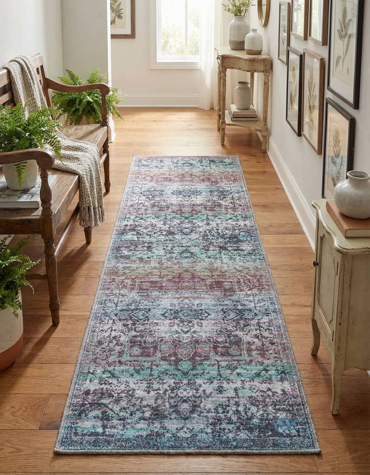 Detail image of 2' x 6'  Washable Renaissance Runner Rug