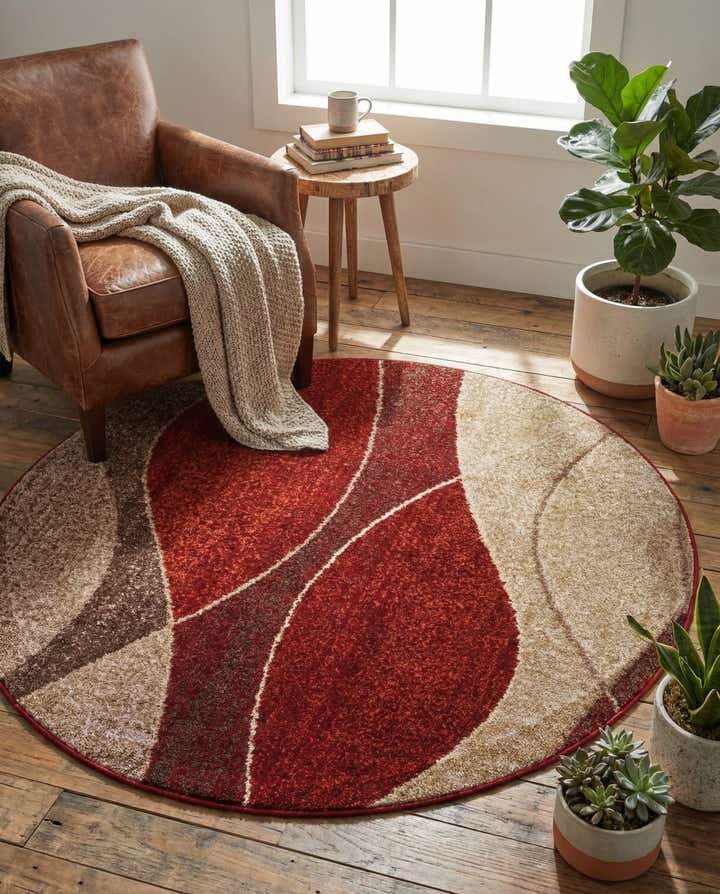 5' 3 x 5' 3 Equinox Round Rug