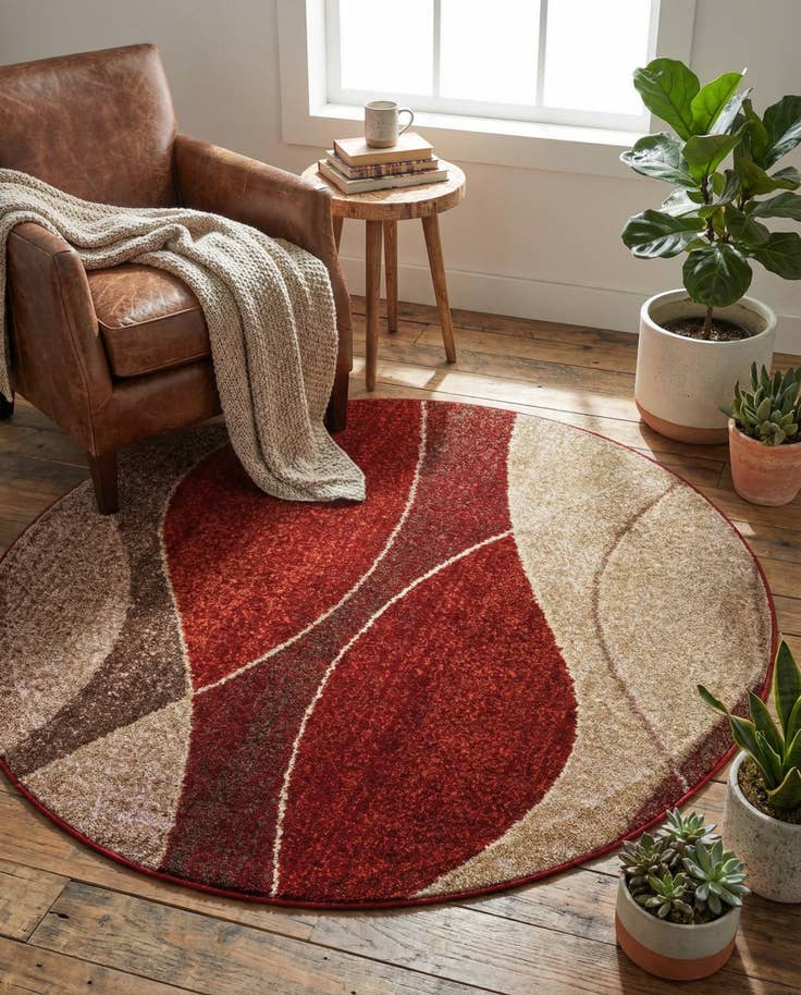 Detail image of 5' 3 x 5' 3 Equinox Round Rug