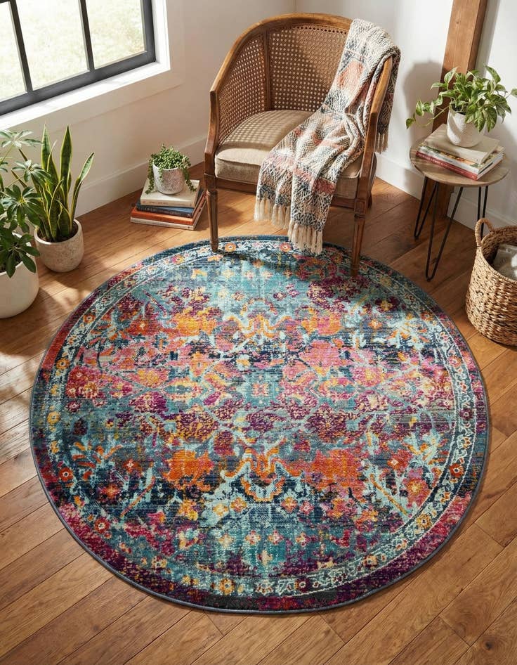 Detail image of 3' 7 x 3' 7 Budapest Round Rug
