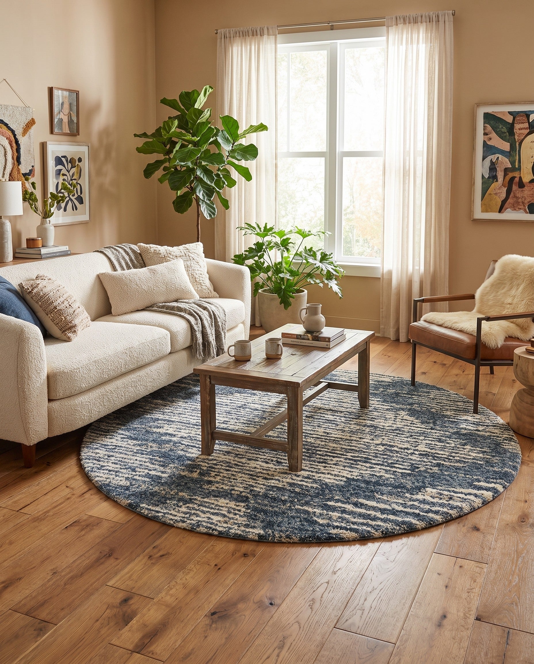 8' x 8' Serenity Shag Round Rug
