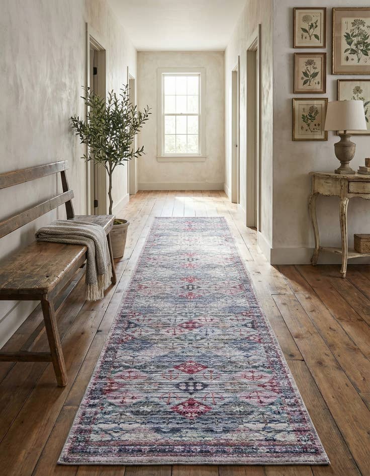 Detail image of 2' 7 x 13' Washable Mangata Runner Rug