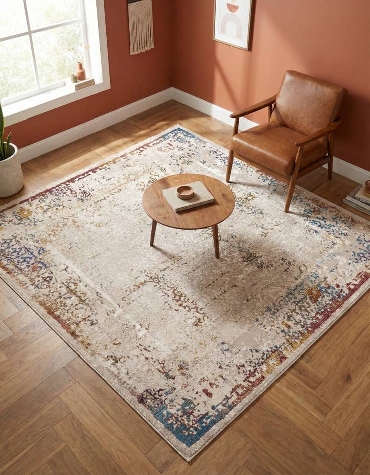 Detail image of 7' 10 x 7' 10 Deepa Square Rug