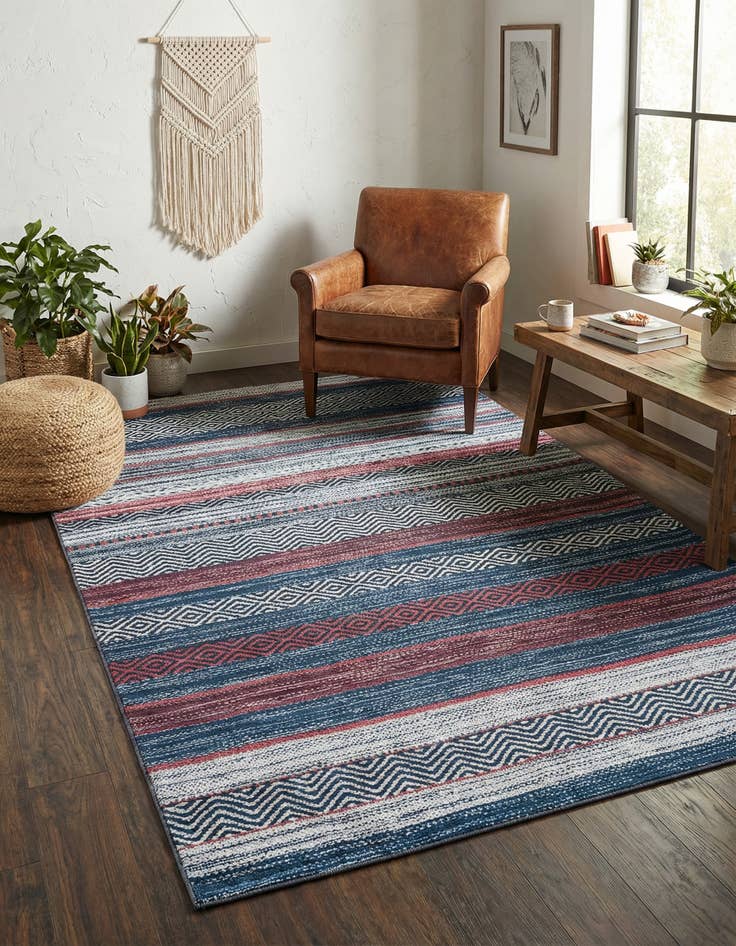 Detail image of 6' x 9'  Washable Yara Rug