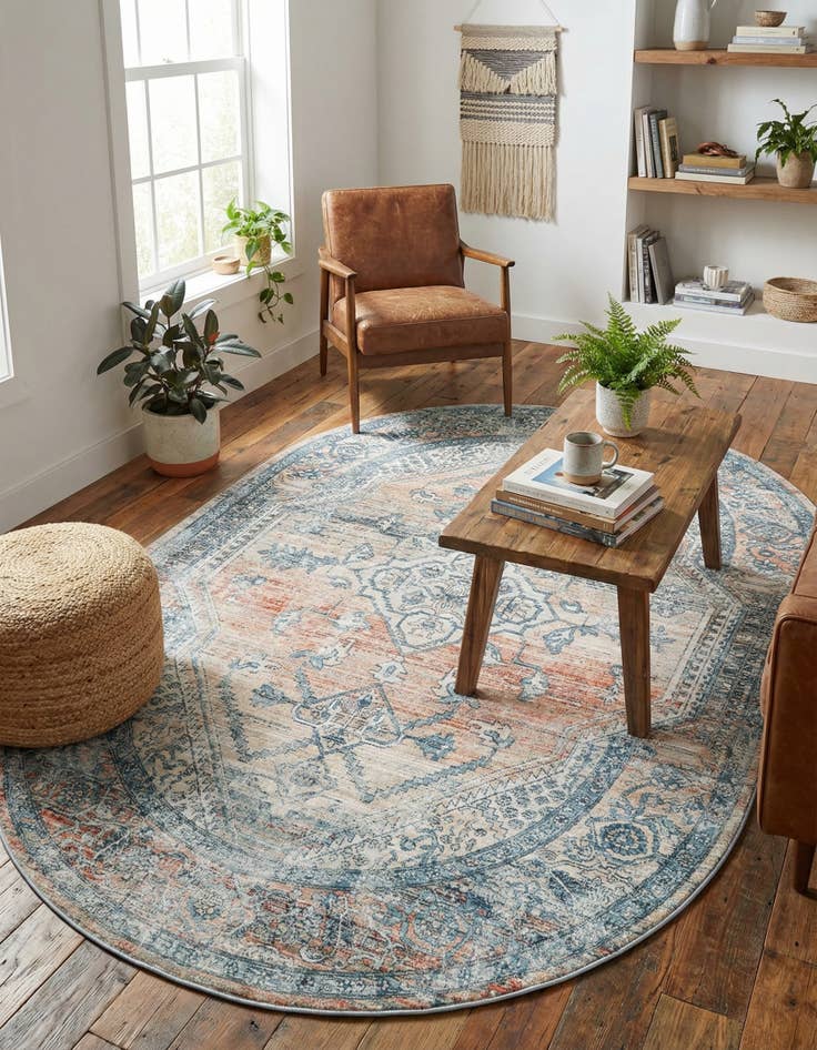 Detail image of 5' 3 x 8' Newport Oval Rug