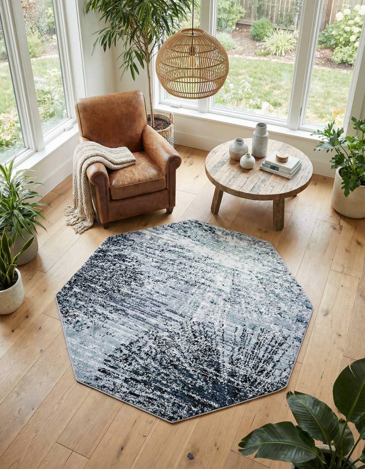 Detail image of 7' 1 x 7' 1 Tucson Octagon Rug