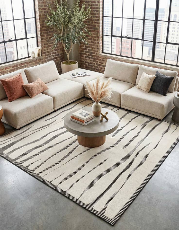 Detail image of 10' x 10' Prismatic Square Rug