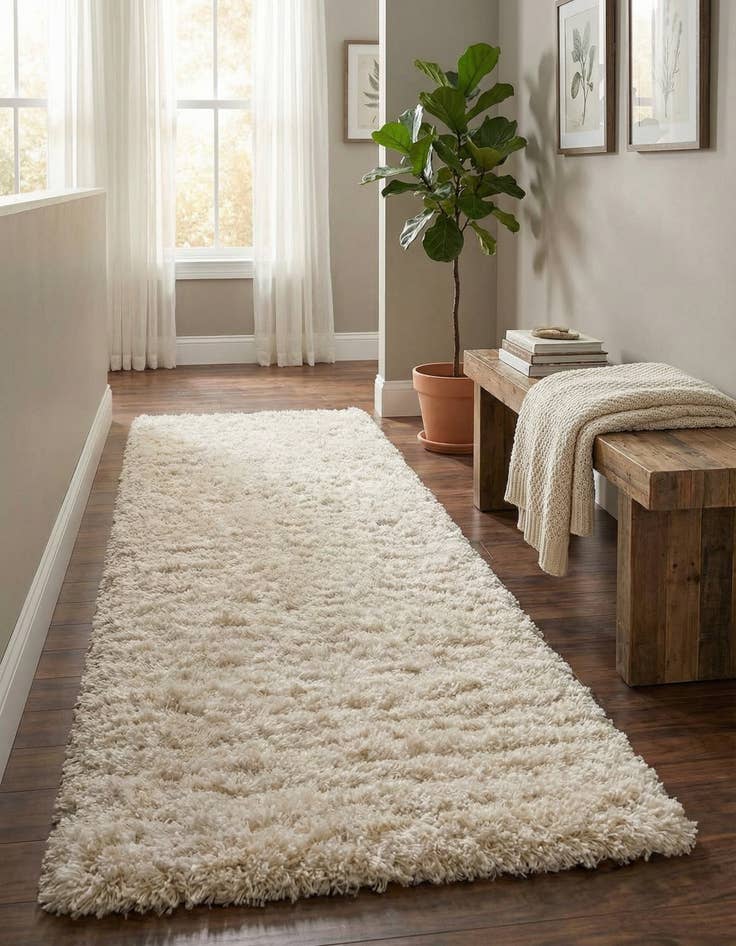 Detail image of 2' 7 x 10' Infinity Shag Runner Rug