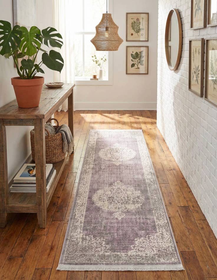 Detail image of 2' 7 x 10' New Vintage Runner Rug