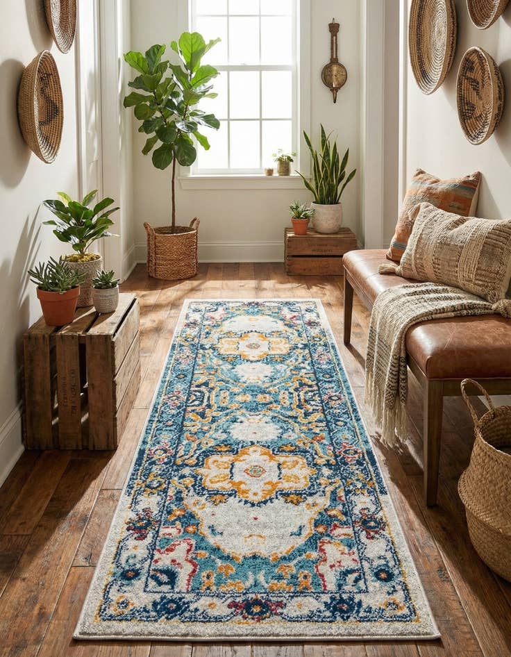 Detail image of 2' x 6' Madeline Vintage Runner Rug