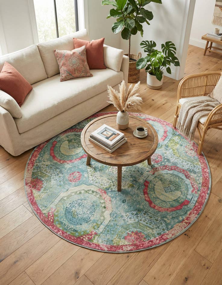 Detail image of 5' 5 x 5' 5 Santiago Round Rug