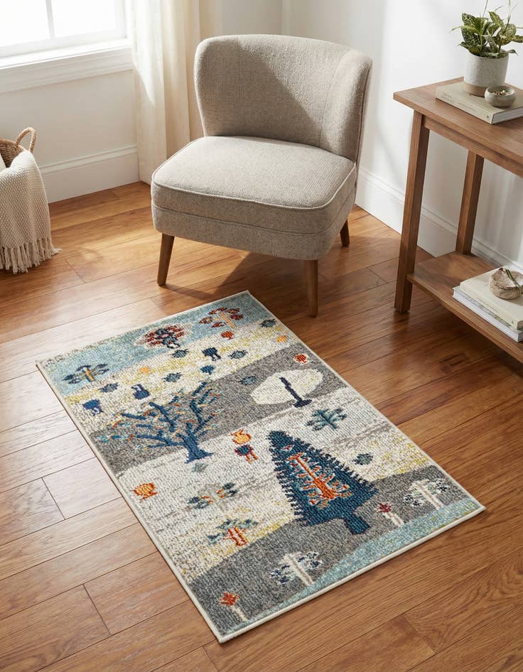 Detail image of 2' 2 x 3' Washable Vivid Rug