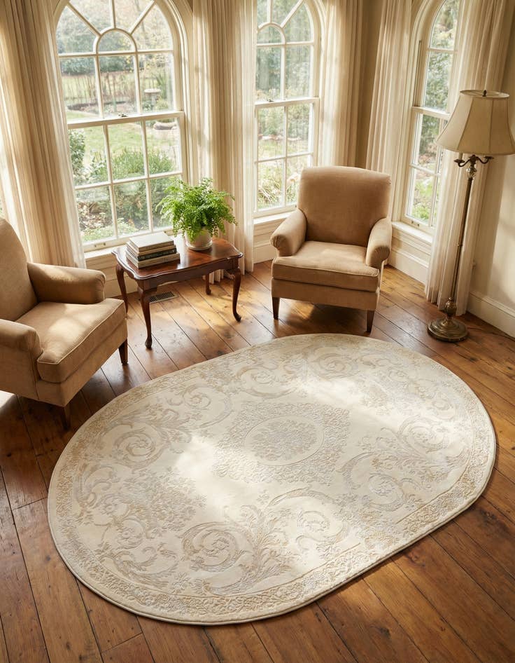 Detail image of 5' 3 x 8' Finsbury Oval Rug