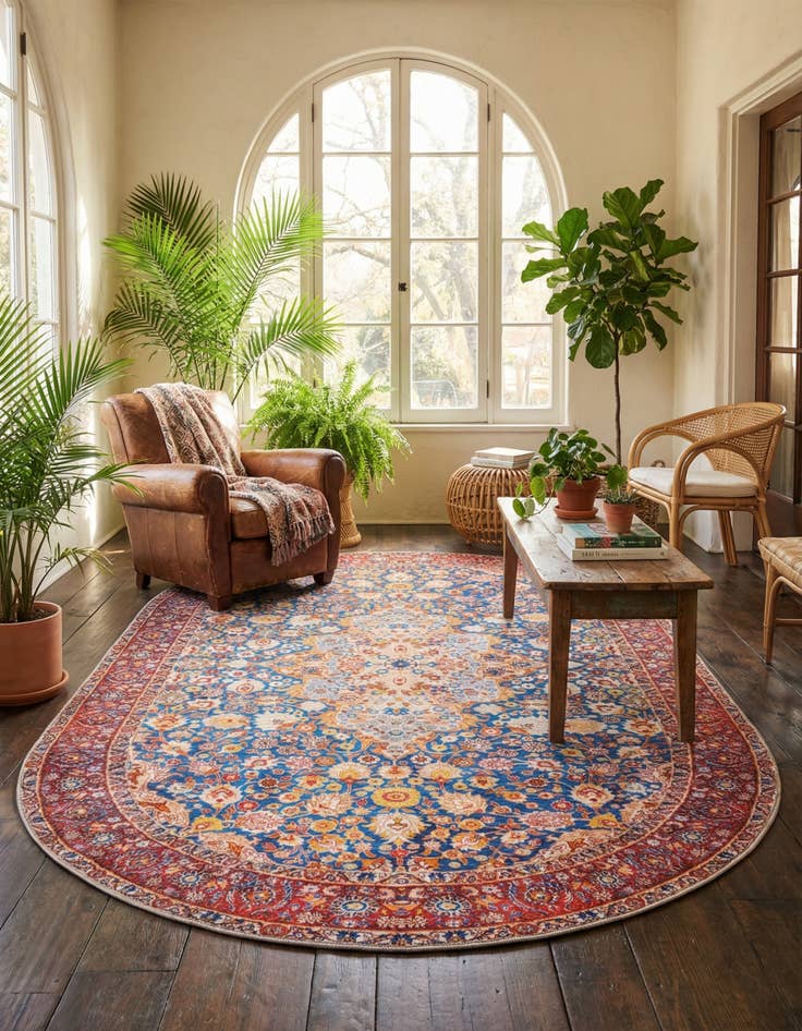 Detail image of 7' 6 x 10' 6 Timeless Oval Rug