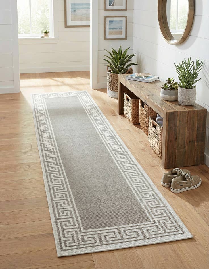 Detail image of 2' x 8' Washable Coastal Indoor / Outdoor Runner Rug