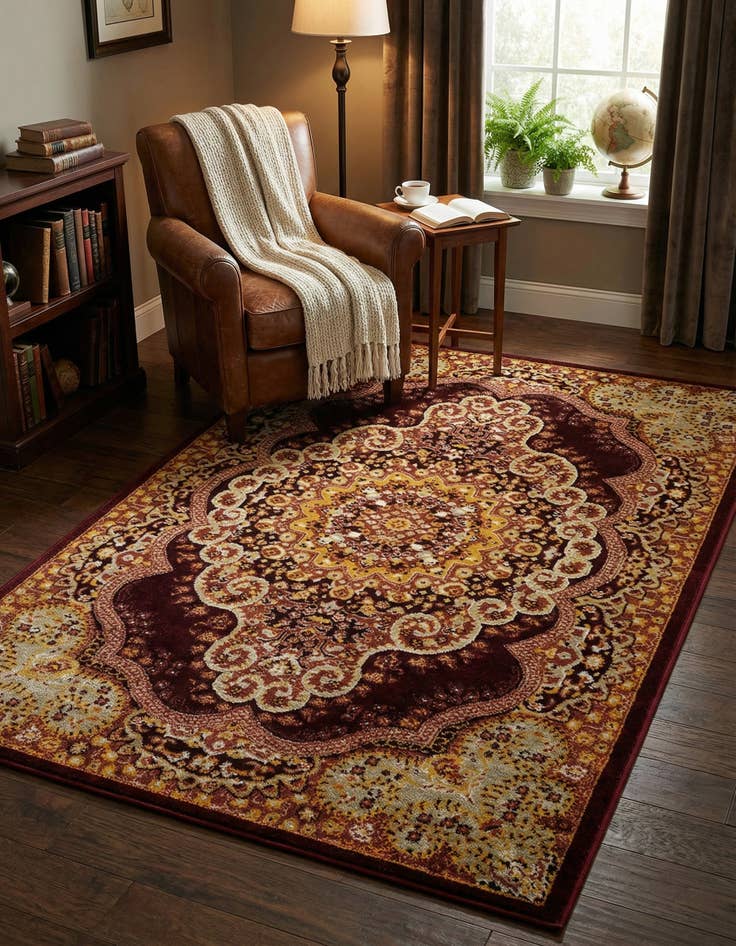 Detail image of 4' x 6' Kamala Washable Rug