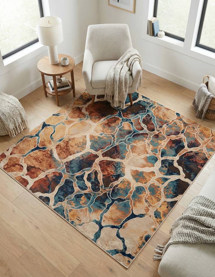 Detail image of 5' 3 x 5' 3 Ethereal Square Rug