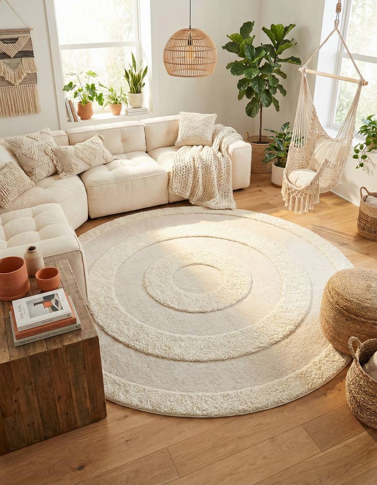 Detail image of 10' x 10' Boho Round Rug