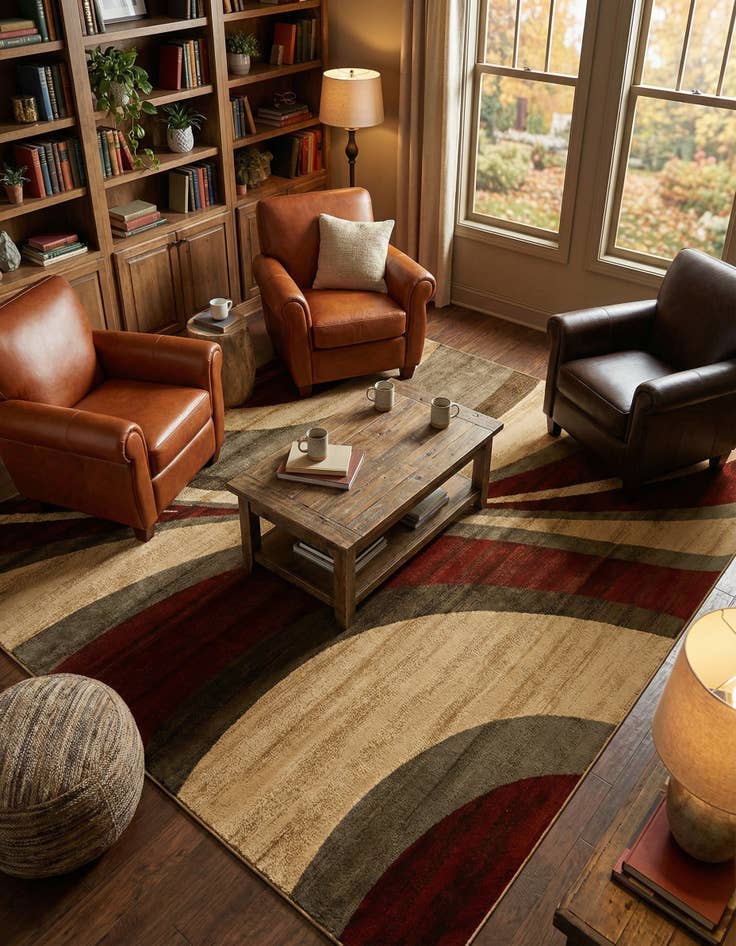 Detail image of 10' x 10' Coffee Shop Square Rug