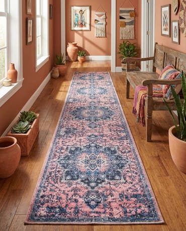 2' x 13'  Washable Francesca Runner Rug