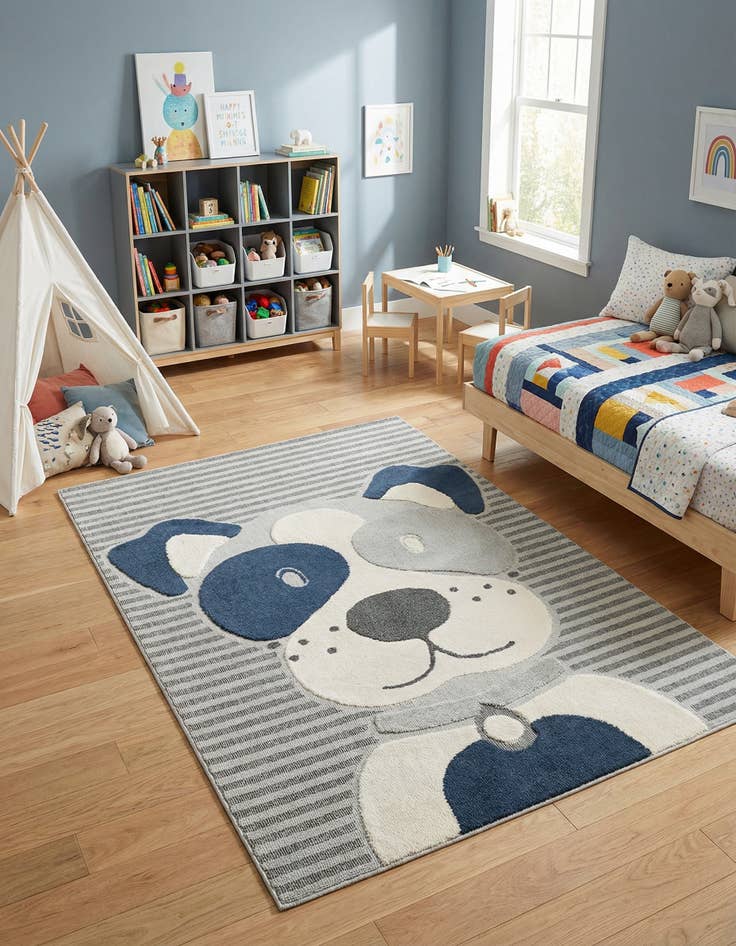 Detail image of 6' x 9' Whimsy Kids Rug