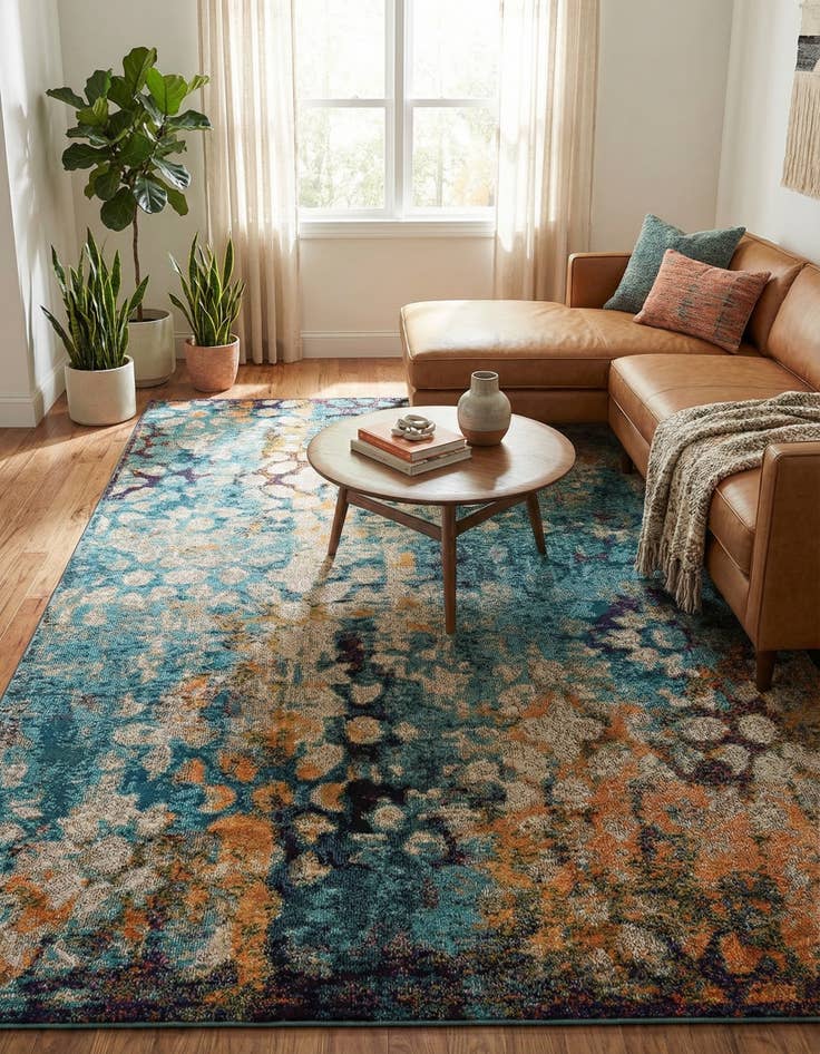 Detail image of 7' x 10' Washable Carnevale Rug