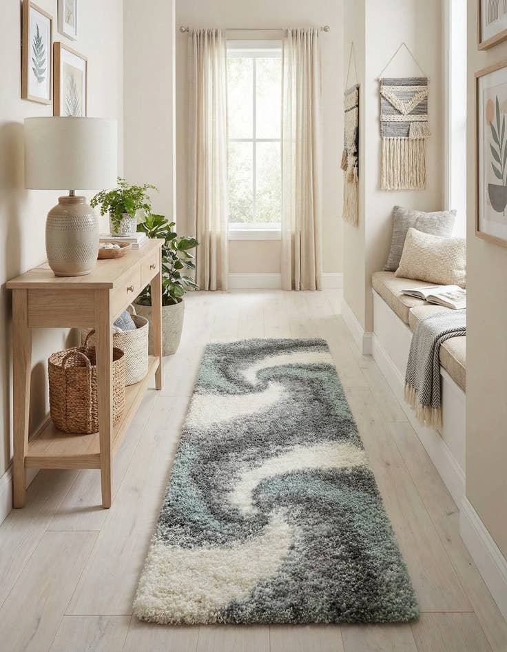 Detail image of 2' 7 x 10' Soft Touch Shag Runner Rug