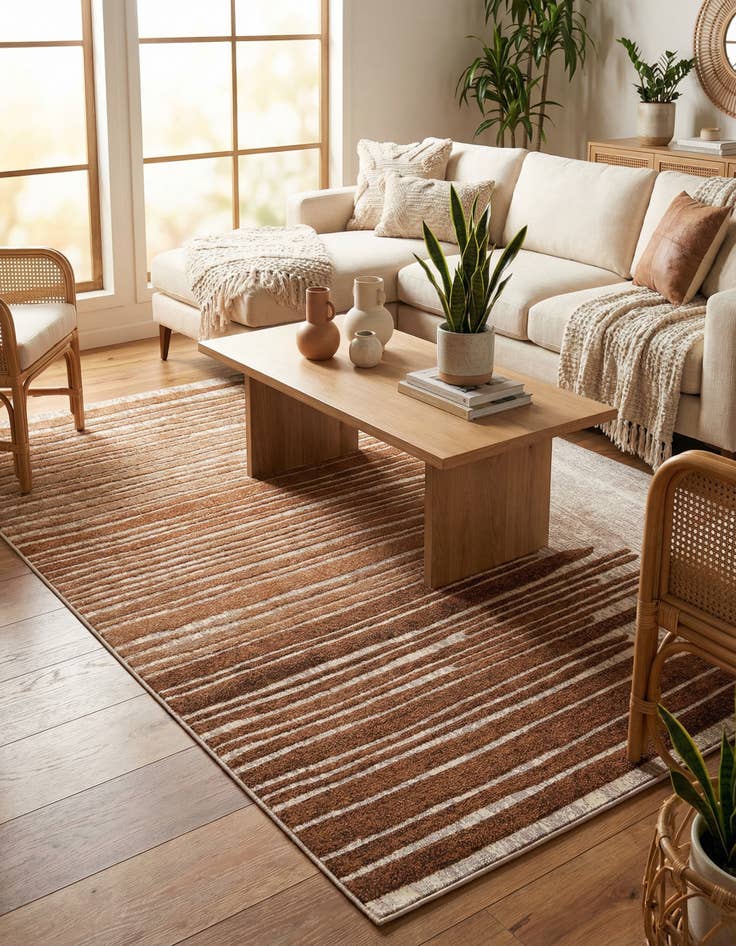 Detail image of 6' x 9' Washable Modern Indoor / Outdoor Rug