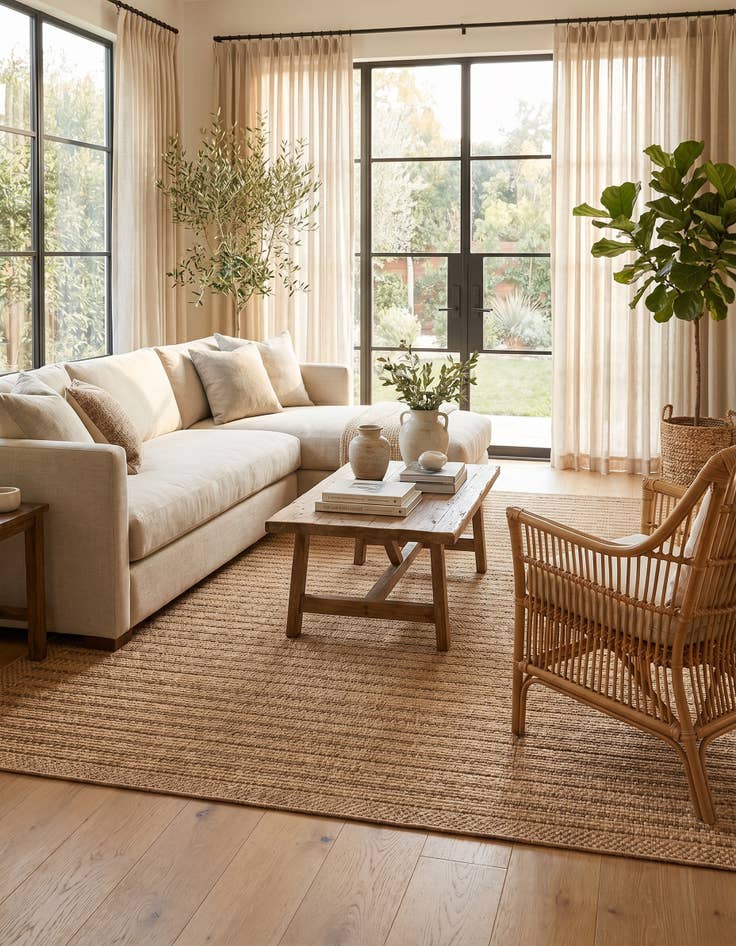 Detail image of 7' 10 x 10' Easy-Clean Border Indoor / Outdoor Rug