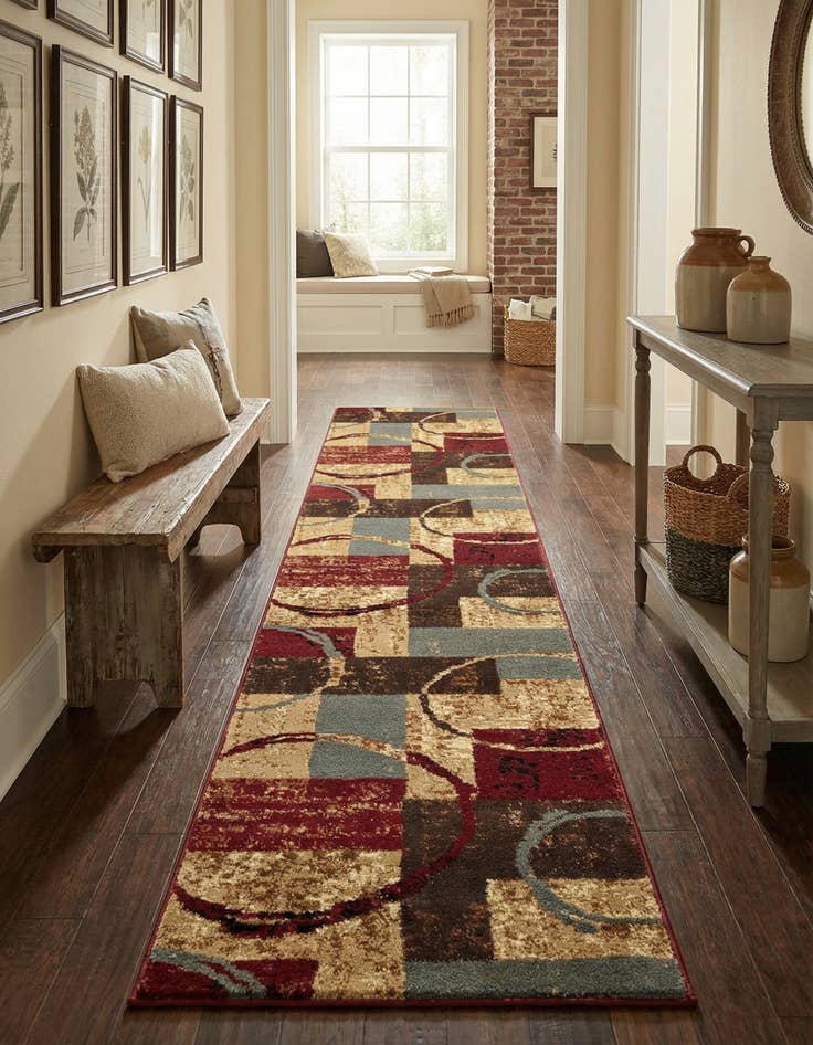 Detail image of 2' 2 x 10' Coffee Shop Runner Rug