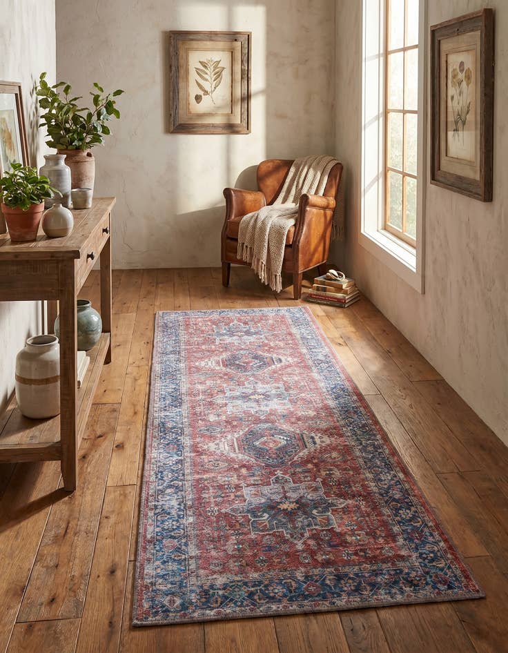 Detail image of 2' x 5' Washable Yara Runner Rug