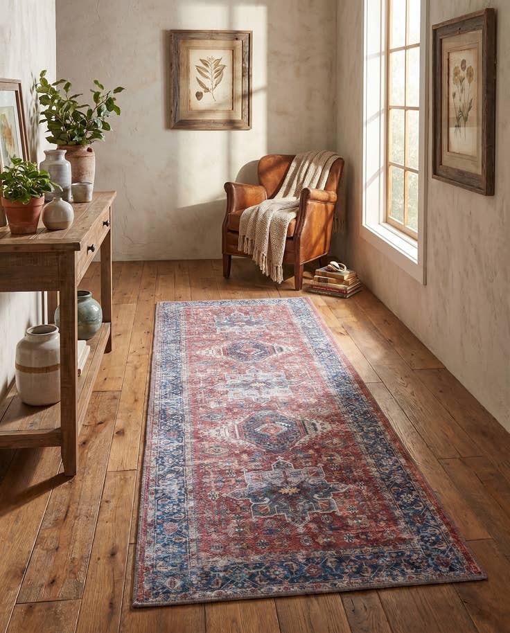 Detail image of 2' x 5' Washable Yara Runner Rug