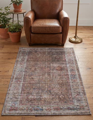 3' 3 x 5' 3 Washable Nostalgia Rug