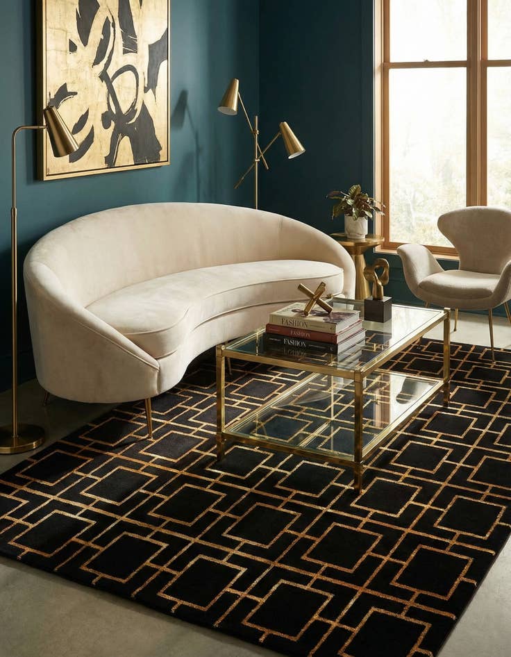 Detail image of  7' 10 x 10'  Marilyn Monroe&trade; Glam Deco Rug