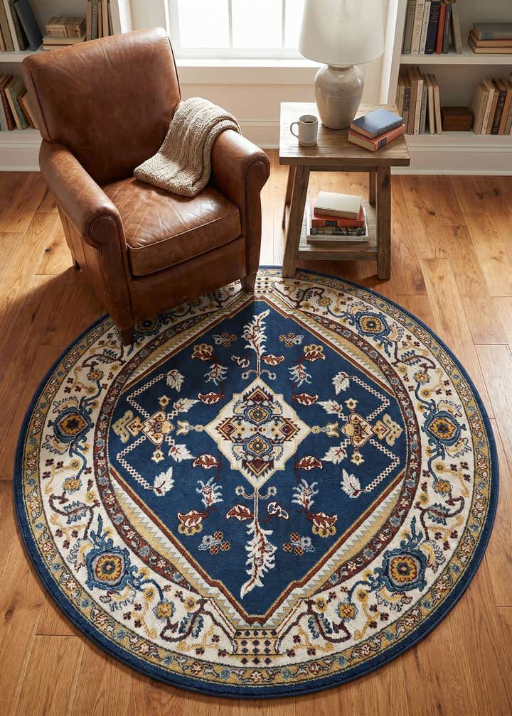 5' 3 x 5' 3 Kamala Washable Round Rug