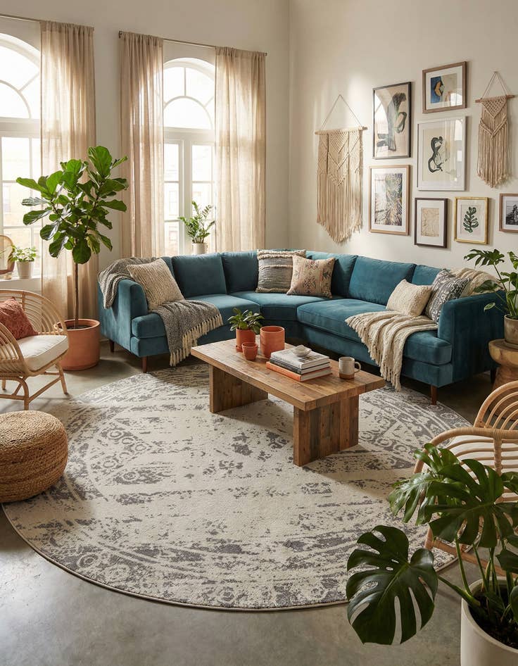 Detail image of 10' x 10' Lennon Round Rug