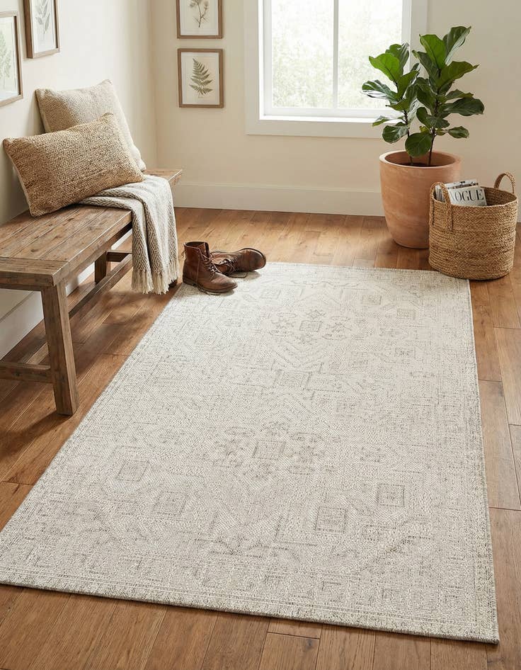 Detail image of 3' x 5' 3  Washable Aztec Indoor / Outdoor Rug