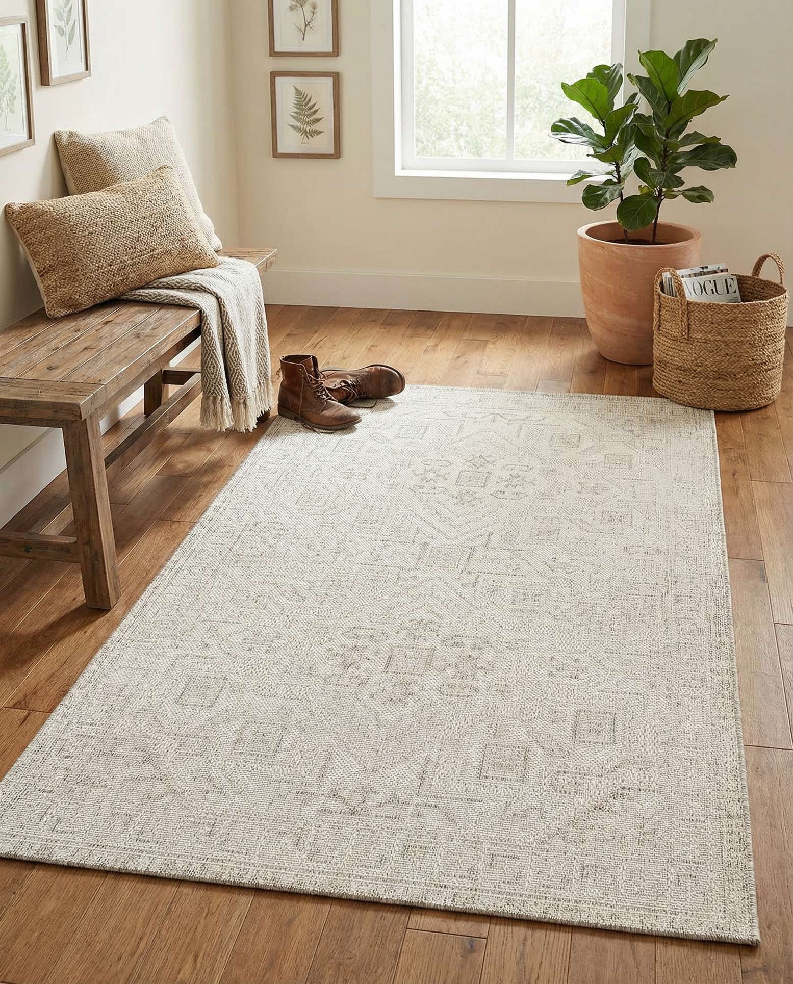 3' x 5' 3 Easy-Clean Aztec Indoor / Outdoor Rug