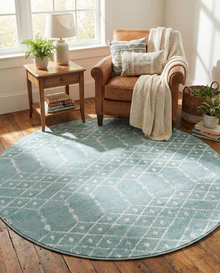 185cm x 185cm Paxon Trellis Alfombra redondo