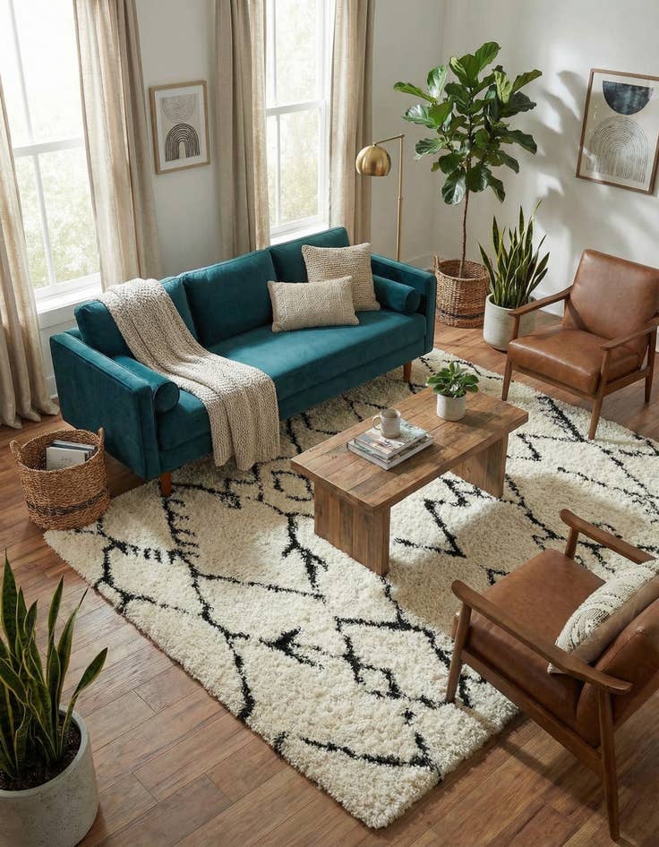 Detail image of 8' x 10' Infinity Shag Rug