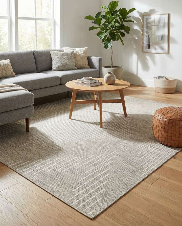 6' x 9' Easy-Clean Modern Indoor / Outdoor Rug