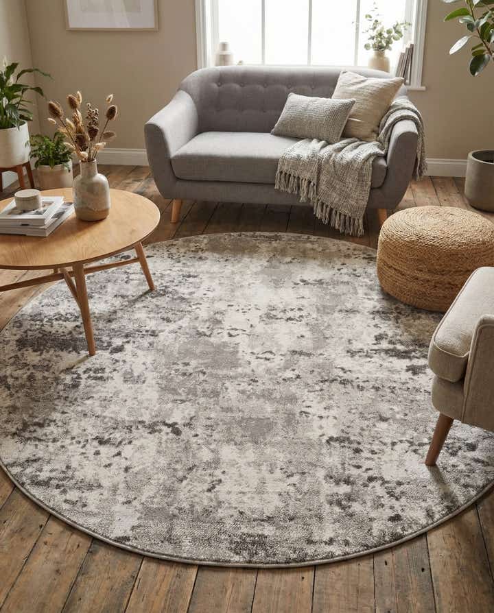 5' x 5' Aurora Round Rug
