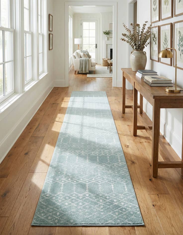 Detail image of 3' x 16' Paxon Trellis Runner Rug