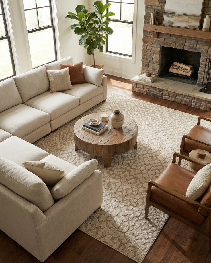 Detail image of 10' x 14' 1 Easy-Clean Safari Indoor / Outdoor Rug