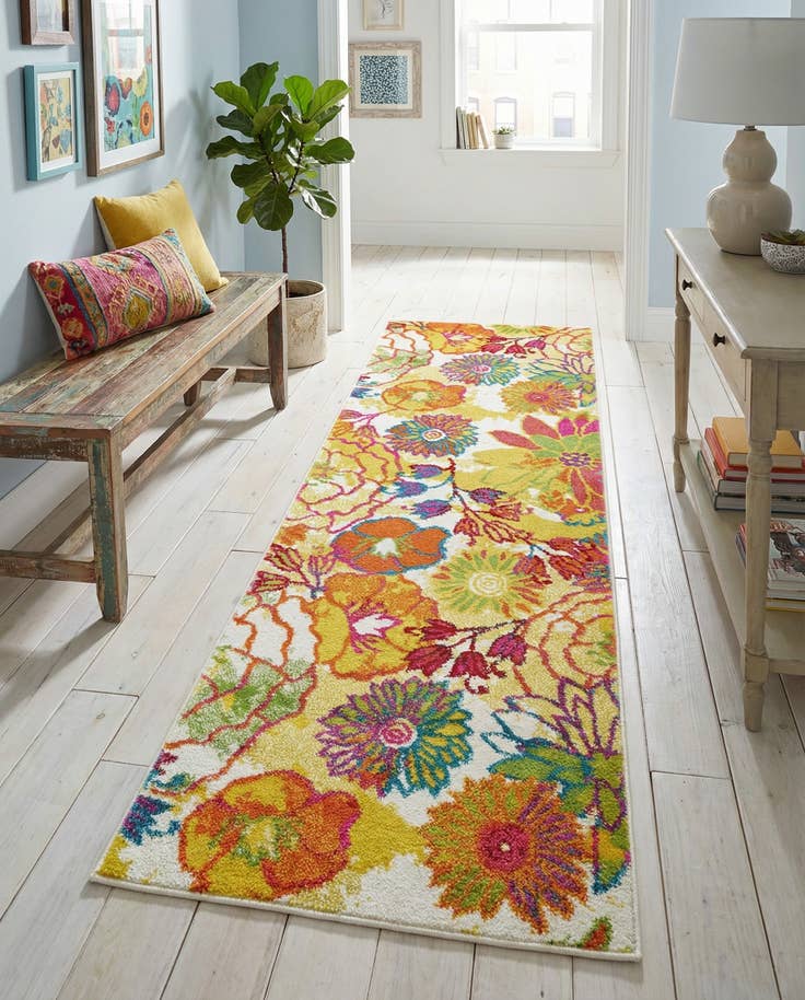 Detailfoto van 60cm x 185cm Florence Loper Vloerkleed