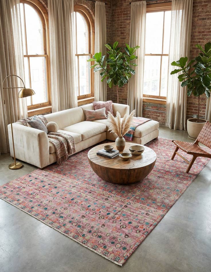 Detail image of 9' 11 x 14' 10 Hand Knotted Darya Wool Rug