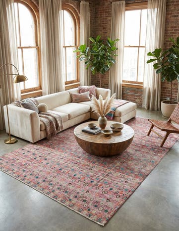 9' 11 x 14' 10 Hand Knotted Darya Wool Rug