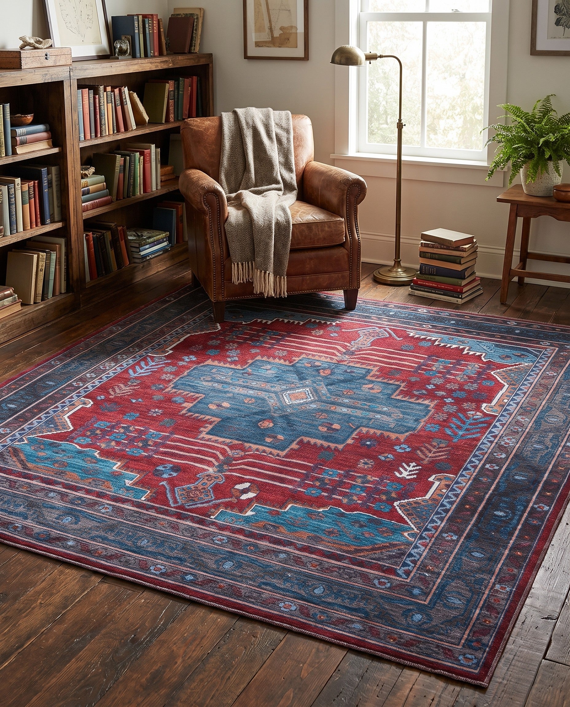 7' 10 x 7' 10 Washable Mangata Square Rug