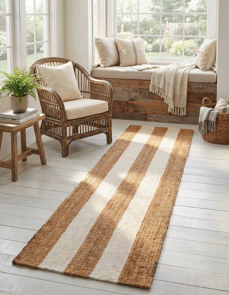 Detail image of 2' x 8' Hand Woven Jill Zarin Hamptons Runner Rug