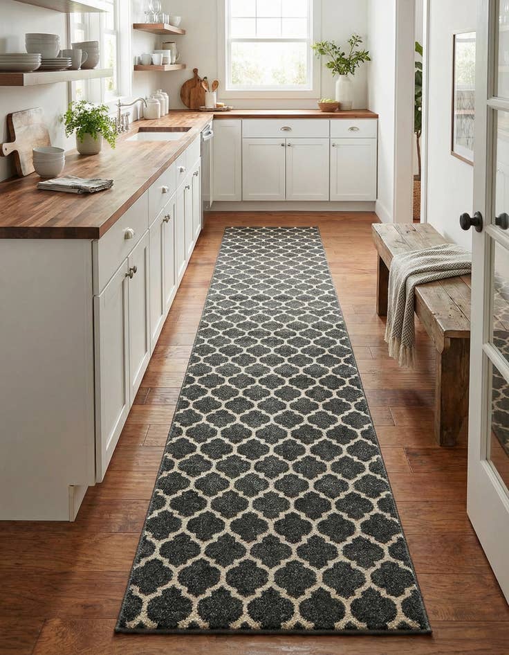 Detail image of 2' 7 x 16' 5 Trellis Runner Rug